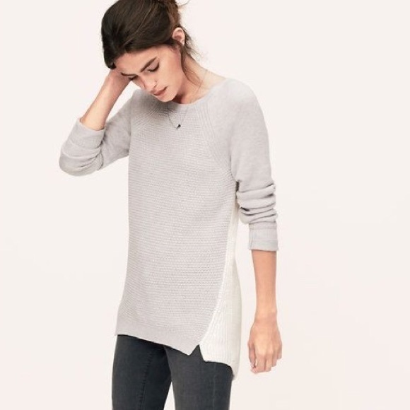LOFT Sweaters - LOFT color block textural tunic sweater